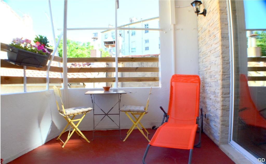Beziers Studio Terrasse Eksteriør billede