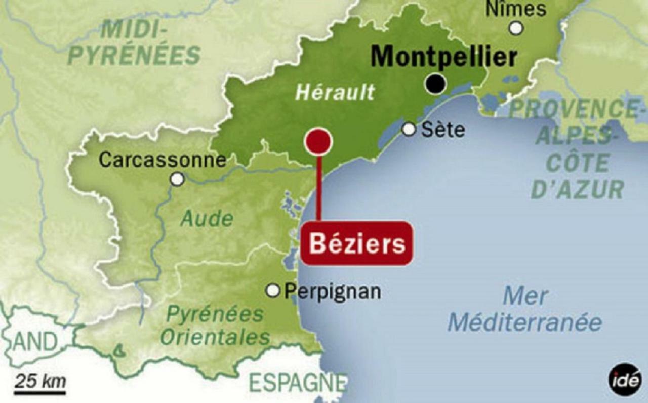 Beziers Studio Terrasse Eksteriør billede